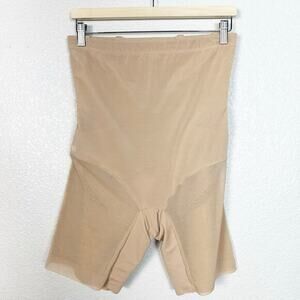Honeylove Womens‎ SuperPower Compress High Support Shapewear Short Sand Size XL